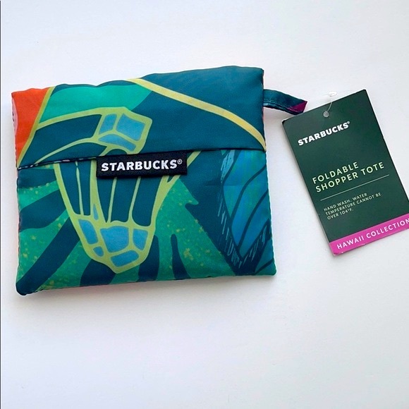 🌴🌈STARBUCKS Hawaii Collection Foldable tote - Picture 3 of 8